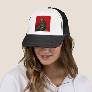 Casquette Cherokee Native American Pop Art Trucker Chapeau