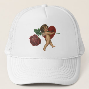 Casquette Cherub de la Saint-Valentin vintage et Rose victor