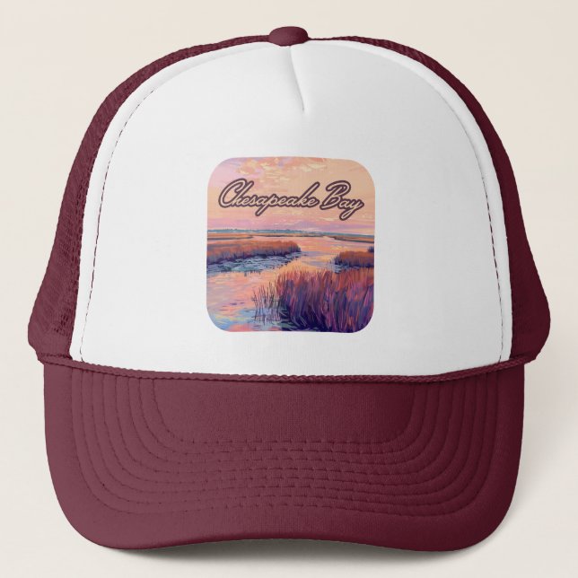 Casquette Chesapeake Bay Annapolis Maryland Virginie Sunrise (Devant)