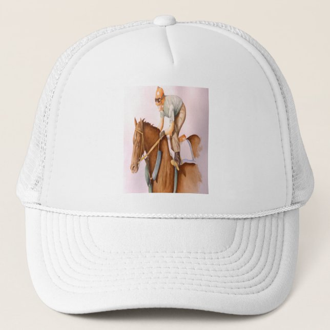 Casquette Cheval de course et Jockey (Devant)