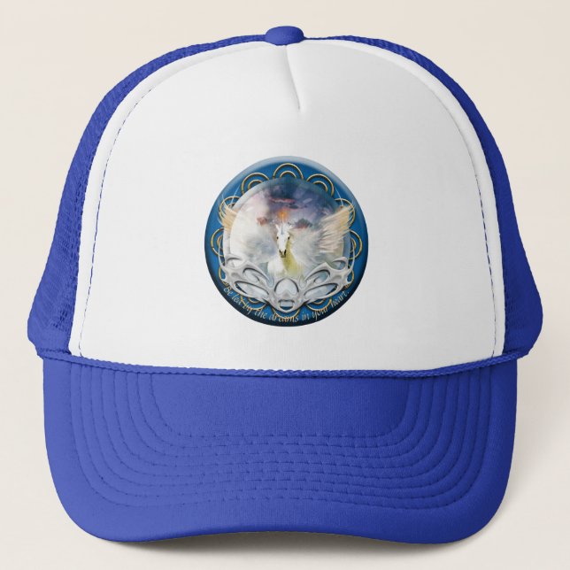 Casquette Cheval de la licorne "RÊVE DES UNICORNES" Chapeau  (Devant)