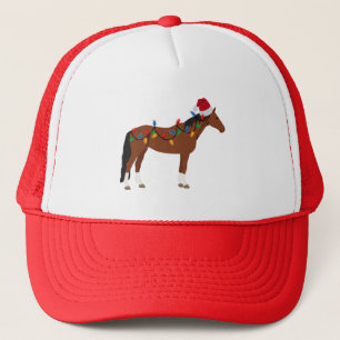 Casquette Cheval de Noël Noël Noël Chapeau Noël Lumières Noë