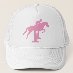 Casquette Cheval de pullover de chasseur et cavalier (rose)