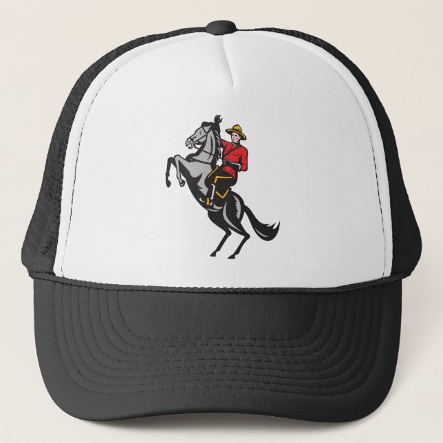 Casquette Cheval d'équitation monté par Canadien de Mountie (Devant)