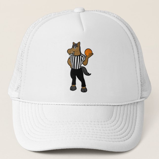 Casquette Cheval en arbitre avec basket et sifflet (Devant)
