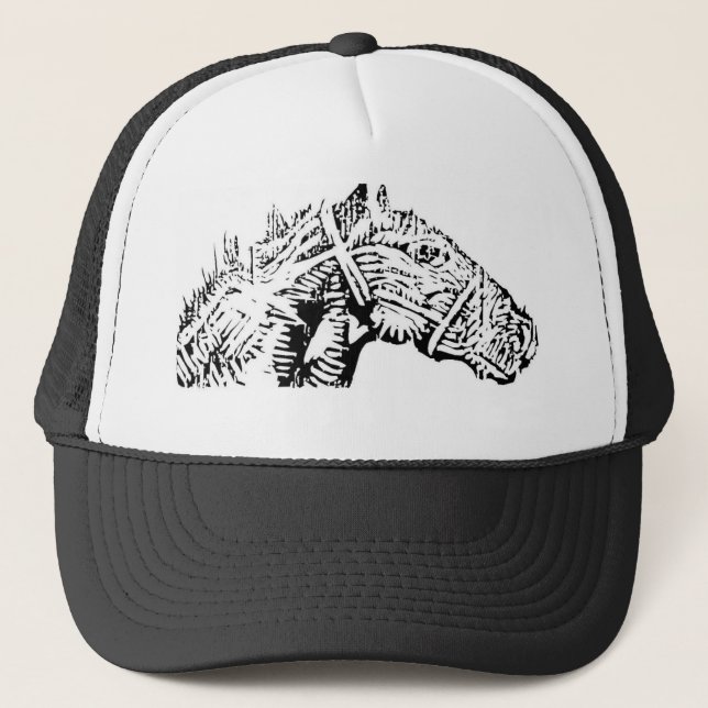 Casquette Cheval foncé Logo3 (Devant)