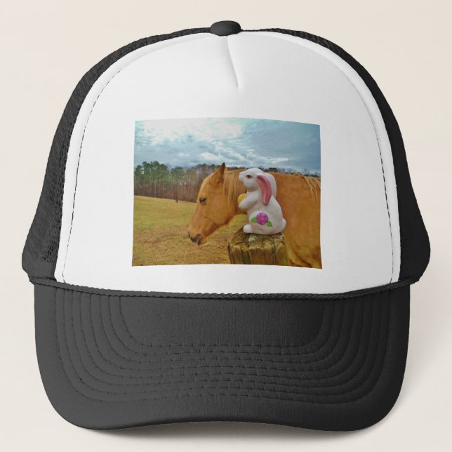 Casquette Cheval Jaune, Lapin De Printemps (Devant)