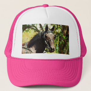 Casquette Cheval noir à la commande nationale