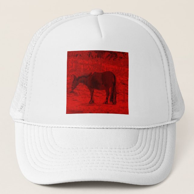 Casquette Cheval Rouge (Devant)