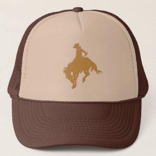 Casquette Cheval s'opposant de cowboy d'or