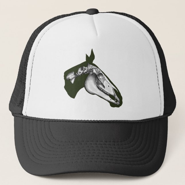 Casquette Cheval Squelette (Devant)
