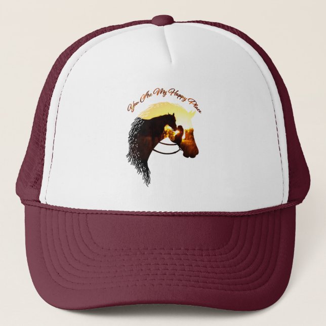 Casquette Cheval Tu Es Mon Endroit Heureux Cheval Lover Femm (Devant)