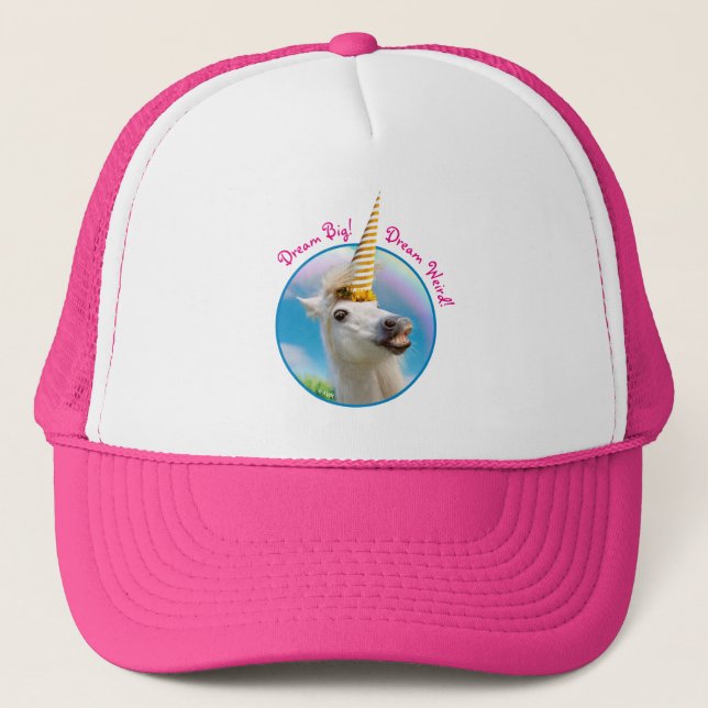 Casquette Cheval Unicorn Et Arc En Ciel (Devant)