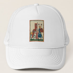 Casquette Chevalier et écureuil, Art médiéval du XIVe siècle