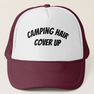 Casquette Cheveux de camping, Couvrir vers le haut