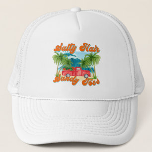 Casquette Cheveux salés, orteils de sable Île tropicale