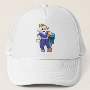 Casquette Chèvre comme mécanique avec tournevis