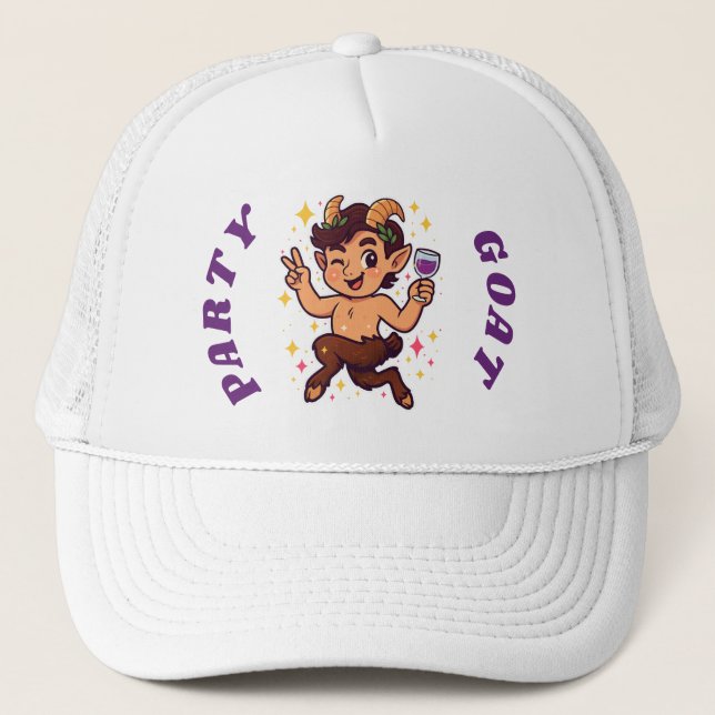 Casquette Chèvre de fête : Joli Satyr (Devant)