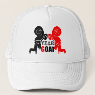 Casquette Chèvre double de l'année chinoise Zodiac Trucker C