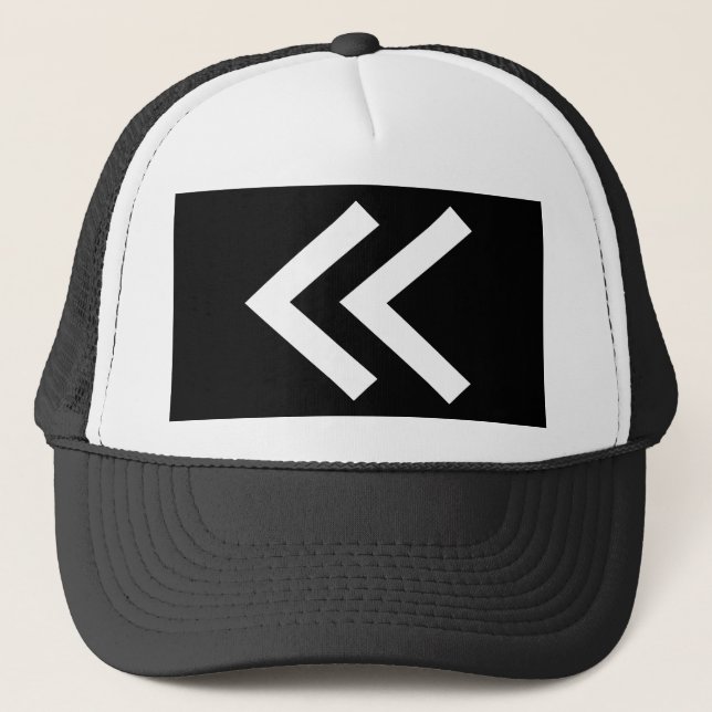 Casquette Chevrons blancs doubles (Devant)