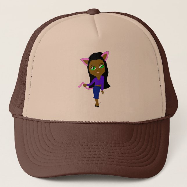 Casquette chibi catgirl (Devant)