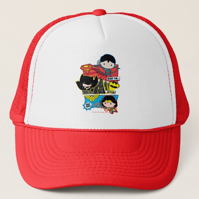 Casquette Chibi Héros Prêts À L'Action ! (Devant)