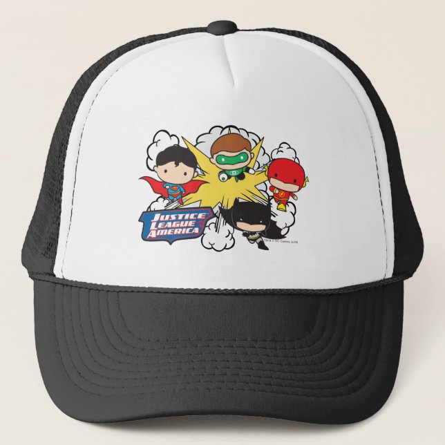 Casquette Chibi Justice League of America Explosion (Devant)