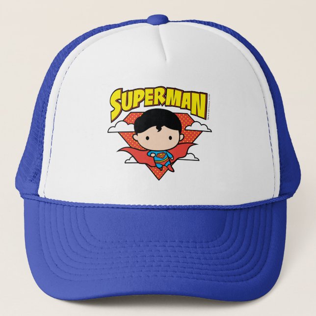 Casquette Chibi Superman Polka Dot Shield et nom (Devant)