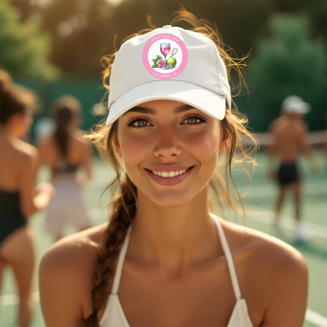Casquette Chic Tennis Motif Social Club Bachelorette Week-en (Chic Tennis Motif Social Club Bachelorette Weekend Trucker Hat)