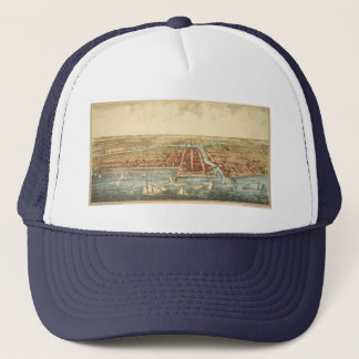 Casquette Chicago Antique Map, LaSalle Street et River