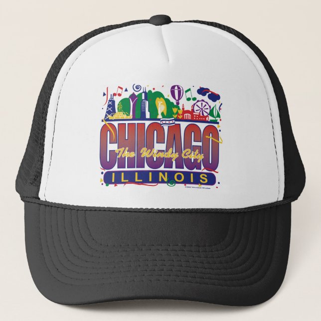 Casquette Chicago-Confetti (Devant)