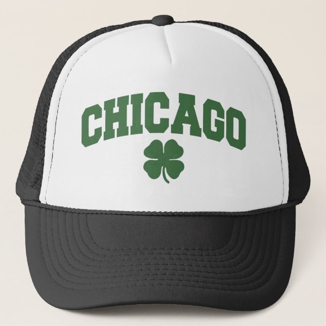 Casquette Chicago (shamrock irlandais) (Devant)