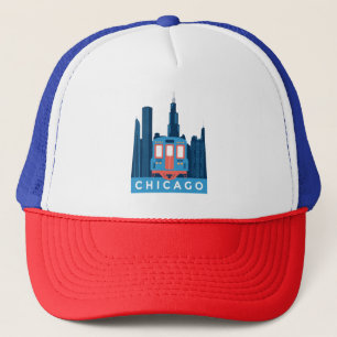 Casquette Chicago Skyline Voyage Vintage 