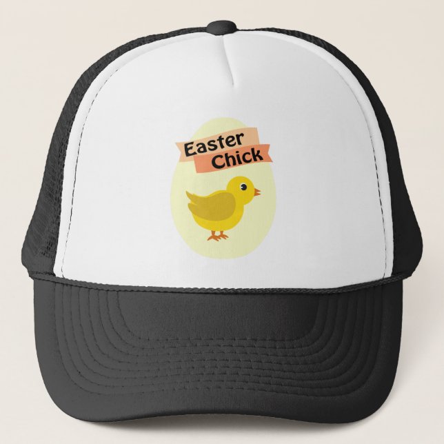 Casquette Chick de Pâques jaune (Devant)
