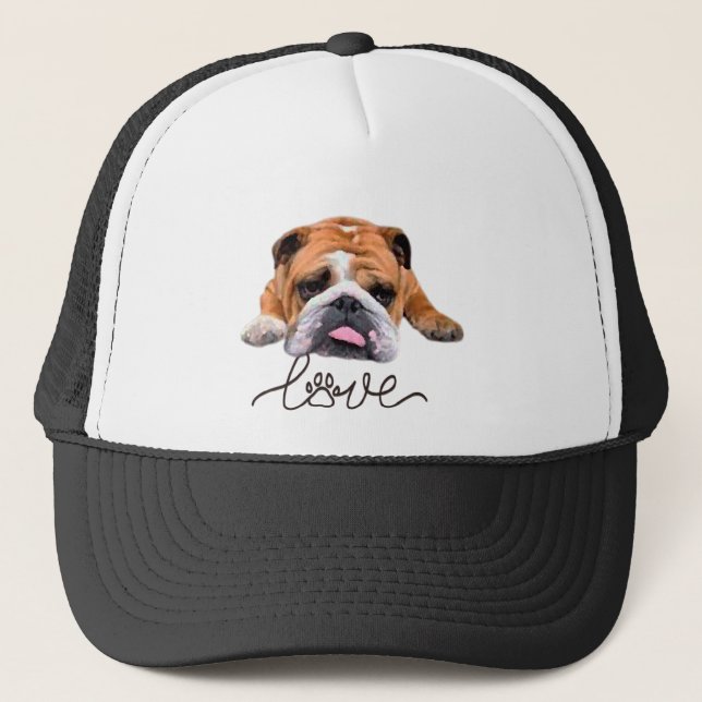 Casquette Chien à bulles, illustration T-shirt (Devant)