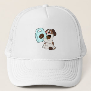 Casquette Chien avec la coupe du café