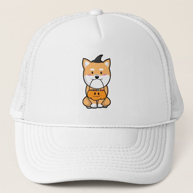 Casquette Chien avec Trick ou Treat (Devant)