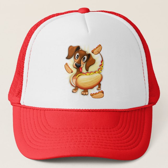Casquette Chien chaud Dachshund (Devant)