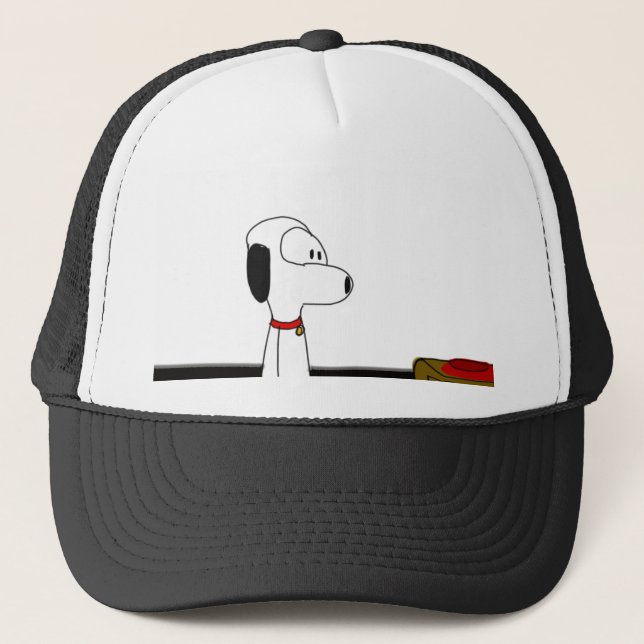 Casquette Chien comique de bande dessinée (Devant)