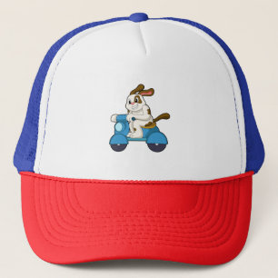 Casquette Chien comme Biker avec Scooter.PNG
