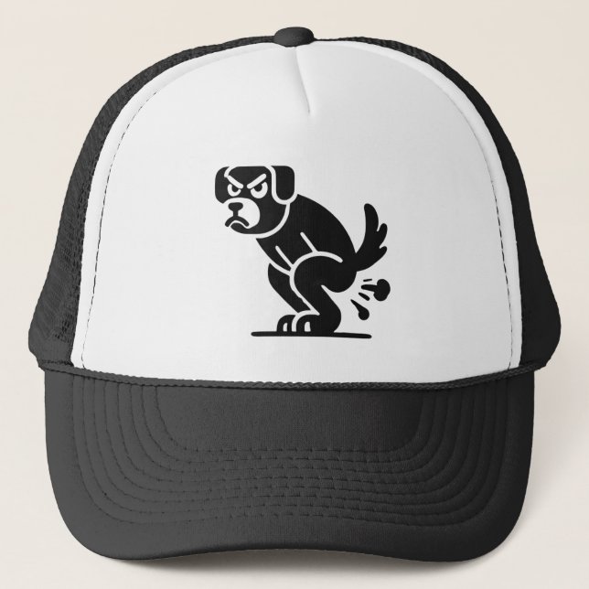 Casquette Chien Crade qui Fait Caca (Devant)