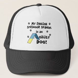 Casquette Chien d'agilité d'épagneul de springer anglais