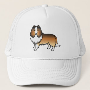 Casquette Chien de bande dessinée Shetland Sable Sheltie
