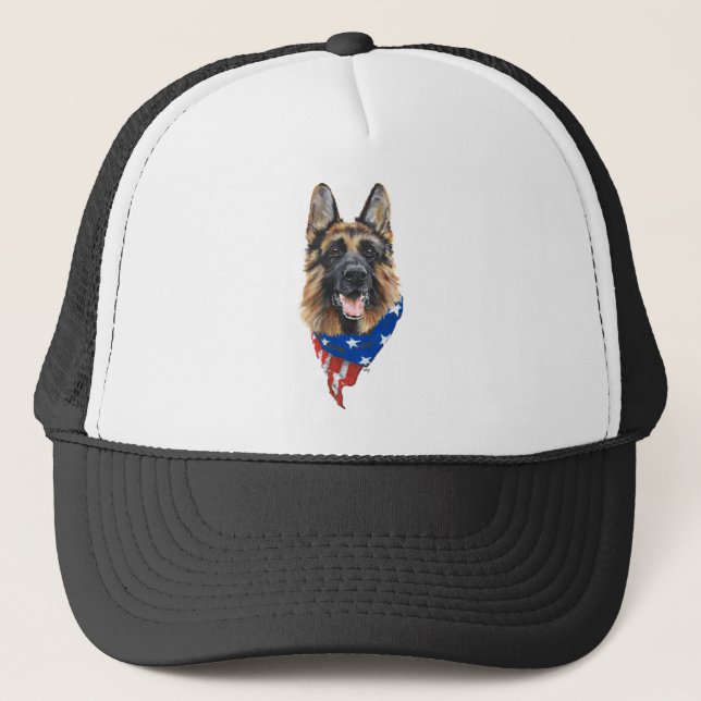 Casquette Chien de berger allemand (Devant)