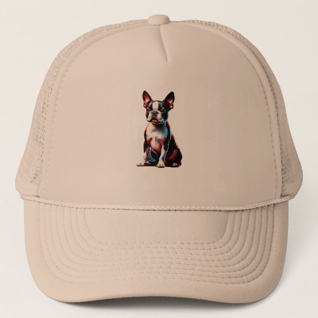 Casquette Chien de Boston Terrier (Devant)