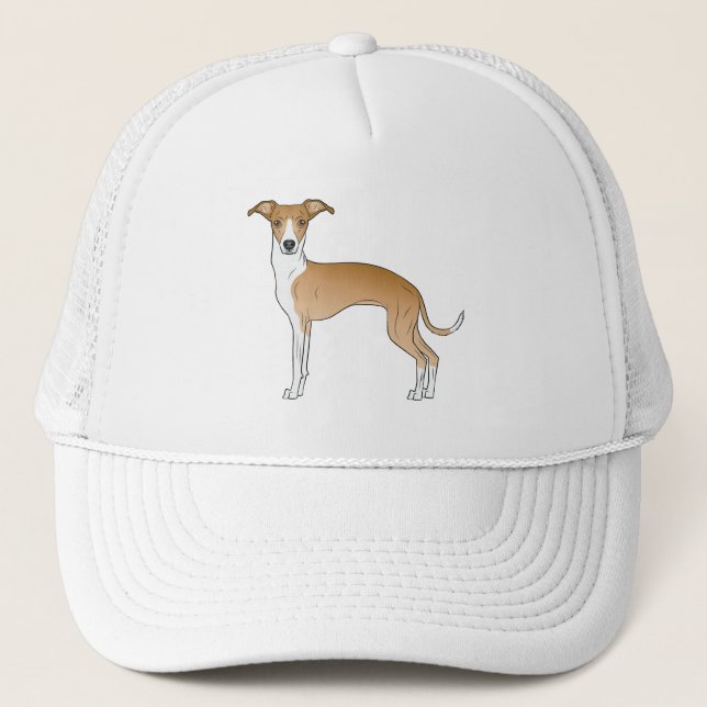 Casquette Chien De Cartographie Cute Grison Italien Faun Et  (Devant)