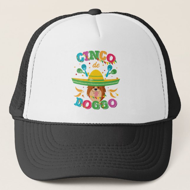 Casquette Chien de corgi de Cinco De Mayo (Devant)