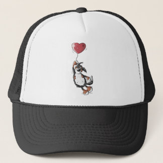 Casquette Chien de montagne de Bernese drôle avec le ballon