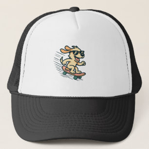 Casquette Chien de skateboard