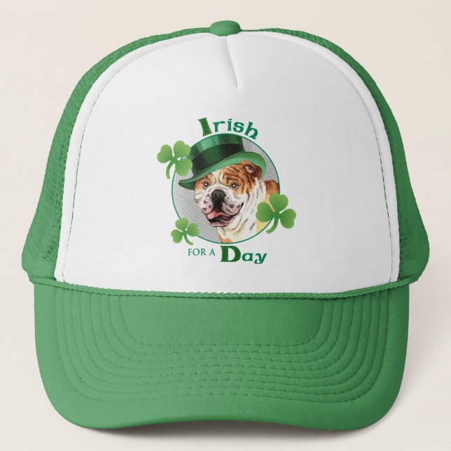 Casquette Chien de taureau de la Saint-Patrick (Devant)